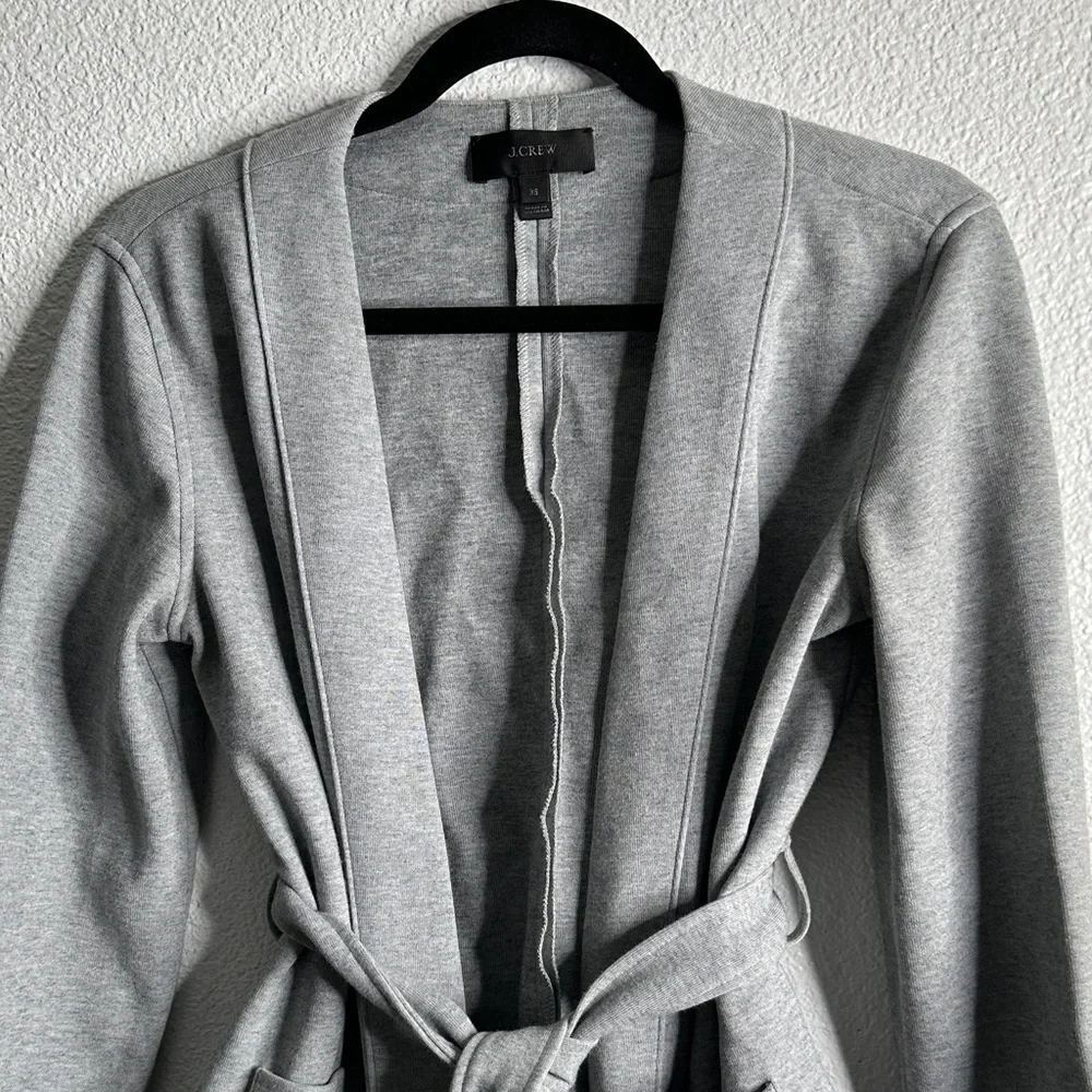 J crew Gray Belted Cardigan size xsmall casual, office. Career